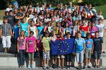 Die Schülerinnen und Schüler der Hauptschule Stubenberg beschäftigen sich im neuen Schuljahr mit "Europa". © Alle Fotos: EuropeDirect Steiermark / Aigner